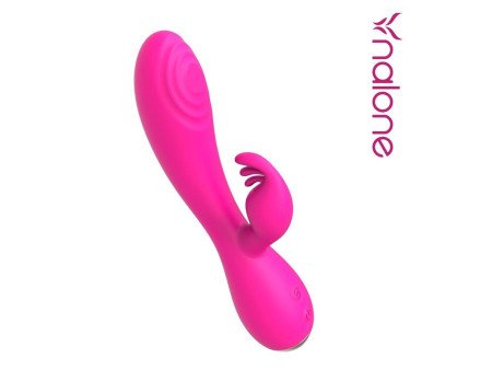 Conejito Vibrador Magic Stick con Pulsacion Fucsia