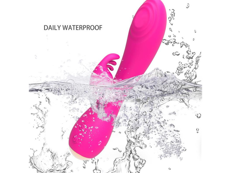 Conejito Vibrador Magic Stick con Pulsacion Fucsia