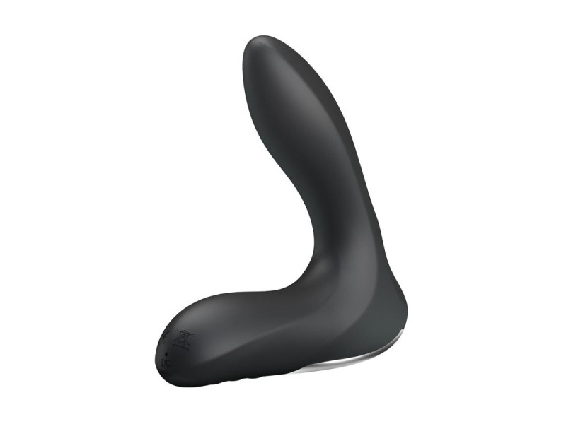 Estimlador Anal Inflable Leonard Silicona USB Negro