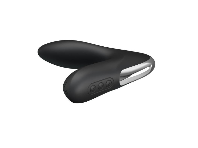 Estimlador Anal Inflable Leonard Silicona USB Negro