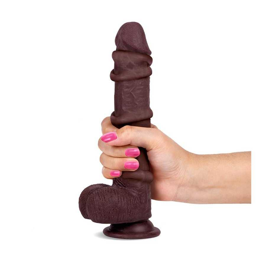 Slidy Dildo Realista Dual Layer Retractil y Orientable 9