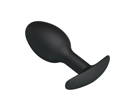 Plug Anal Silicona Negro con Bola