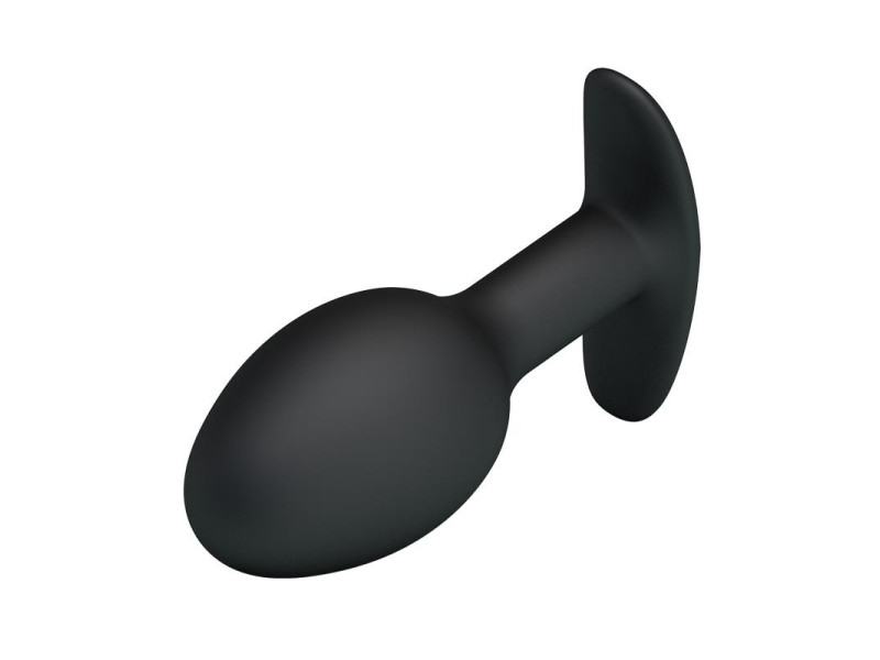 Plug Anal Silicona Negro con Bola