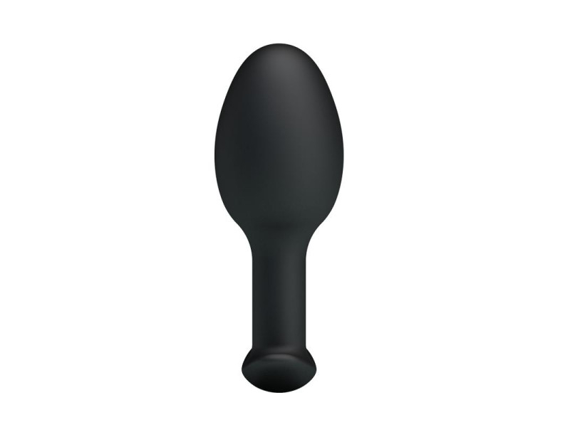 Plug Anal Silicona Negro con Bola