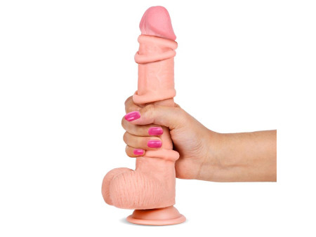 Slidy Dildo Realista Dual Layer Retractil y Orientable 9