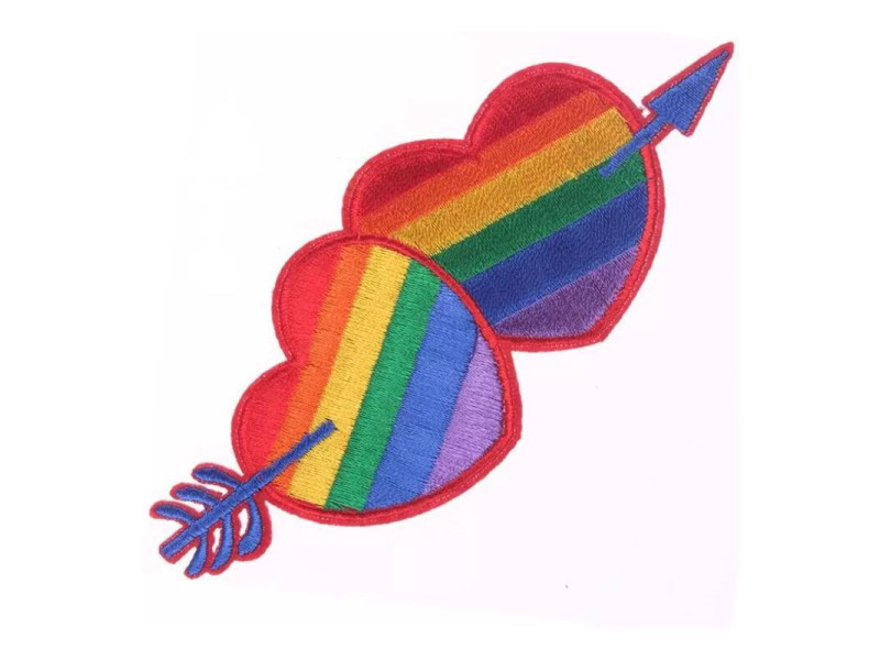 Parche de Corazon Colores Bandera LGBT