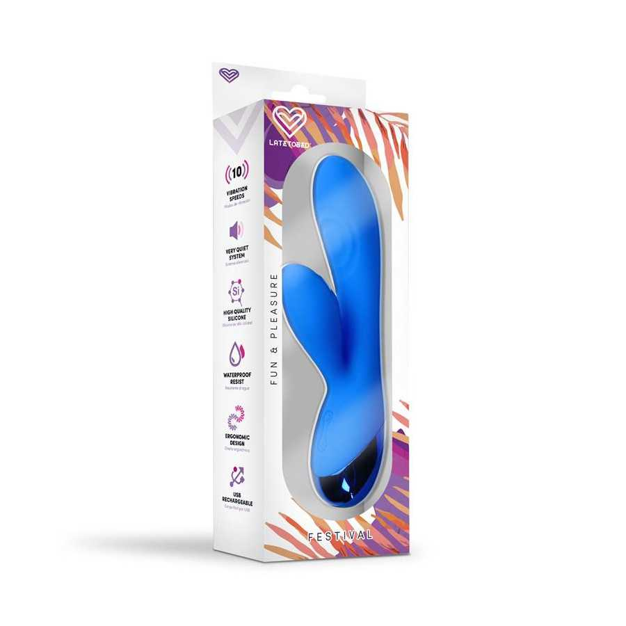 Marna Vibrador USB Azul