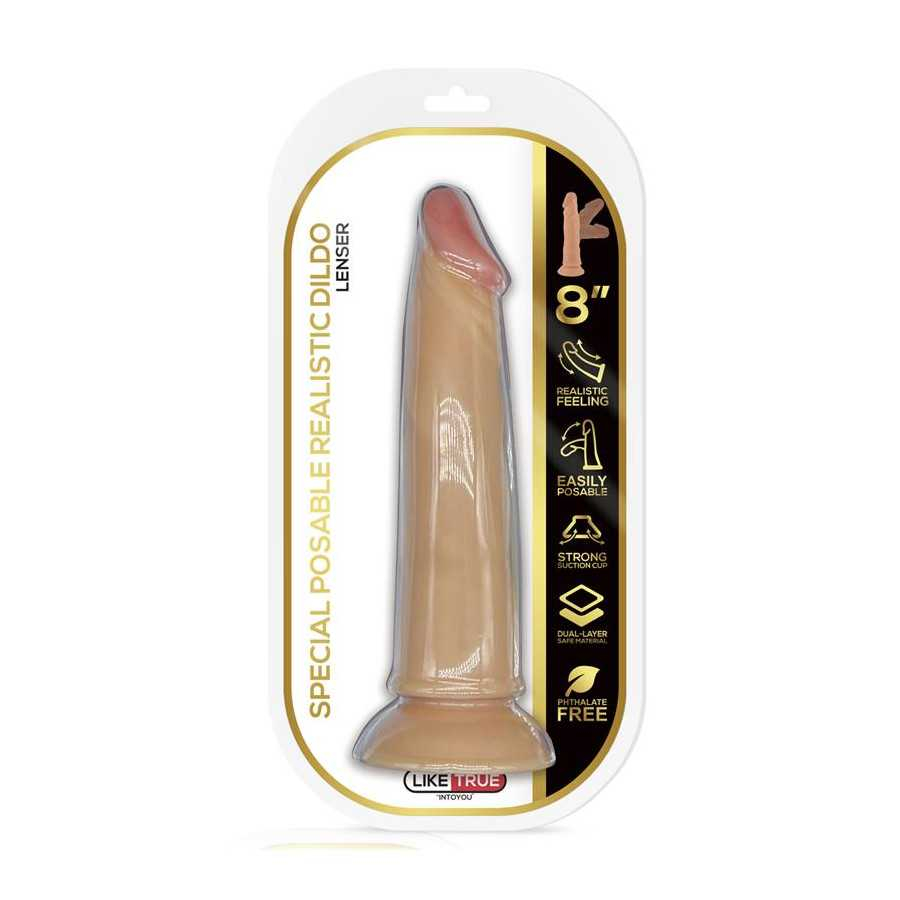 Lenser Dildo Realista Articulable Posable 8 Natural