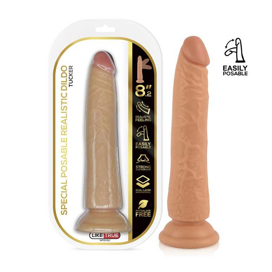 Tucker Dildo Realista Articulable Posable 82 Natural