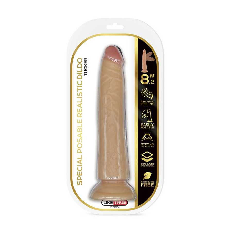 Tucker Dildo Realista Articulable Posable 82 Natural