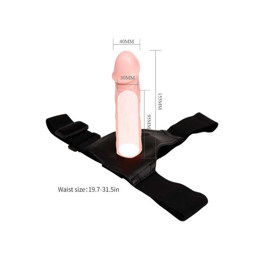 Arnes con Dildo Hueco 16 cm