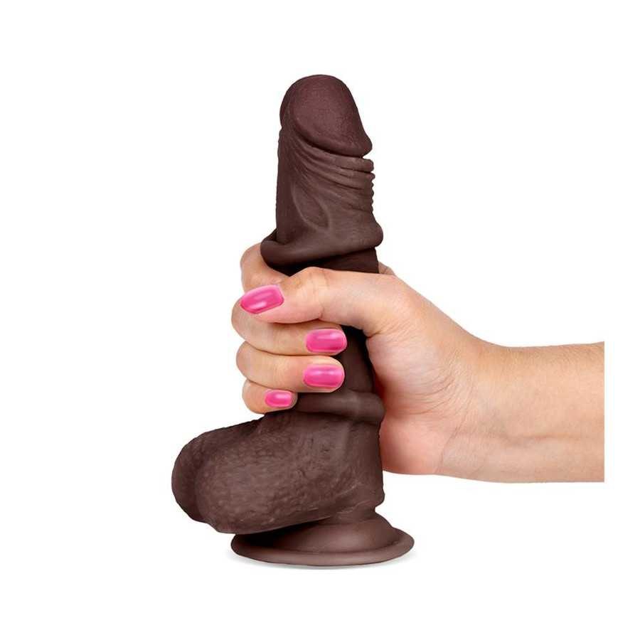 Slidy Dildo Realista Dual Layer Retractil y Orientable 7