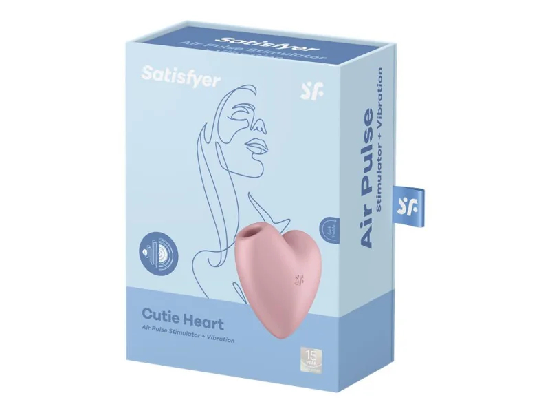 Cutie Heart Succionador de Clitoris y Vibracion Rosa