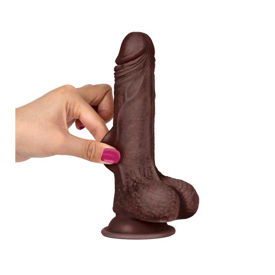 Slidy Dildo Realista Dual Layer Retractil y Orientable 7