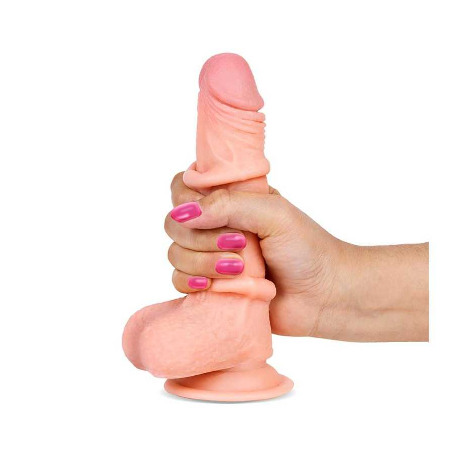 Slidy Dildo Realista Dual Layer Retractil y Orientable 7