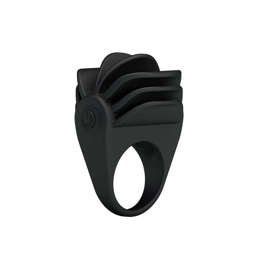 Pretty Love Anillo Vibrador Chester Color Negro