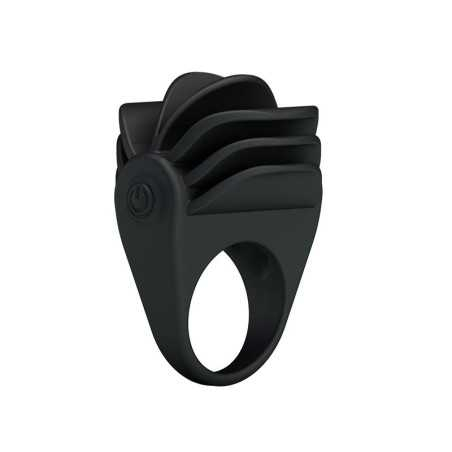 Pretty Love Anillo Vibrador Chester Color Negro