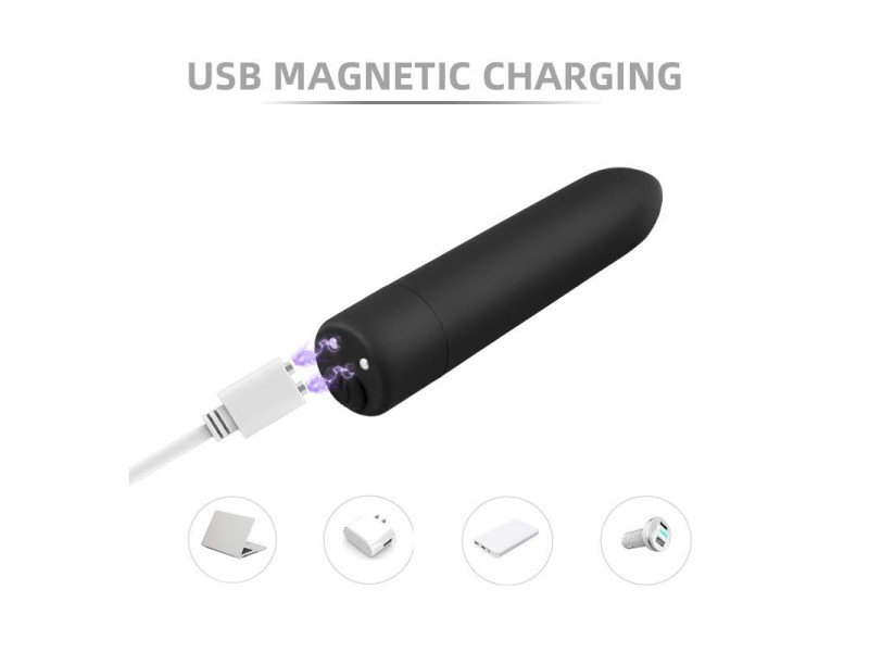 Magny Bala Vibradora Recargable USB Magnetico