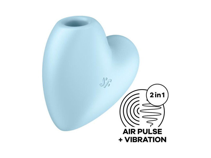 Cutie Heart Succionador de Clitoris y Vibracion Azul
