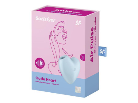 Cutie Heart Succionador de Clitoris y Vibracion Azul