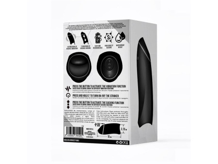 Evony Masturbador Masculino Sexo Oral Succion y Vibracion 2 Motores USB Silicona