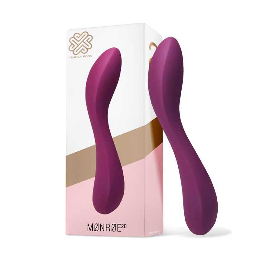 Monroe 20 Vibrador Silicona Liquida Inyectada USB Purpura