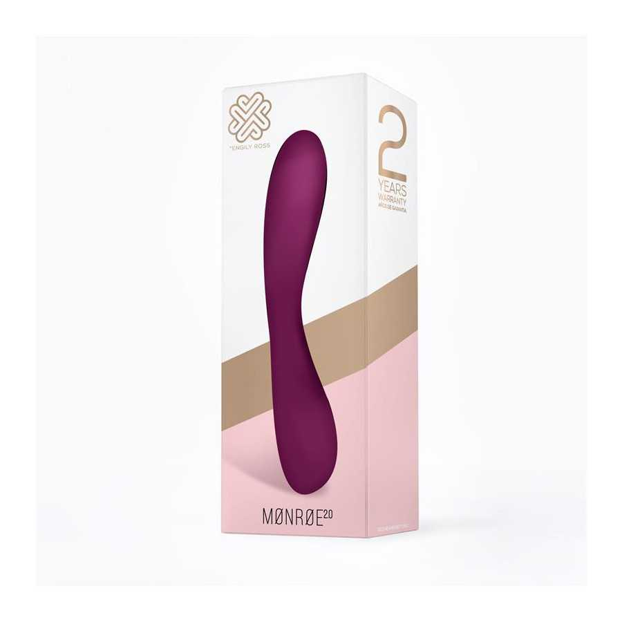 Monroe 20 Vibrador Silicona Liquida Inyectada USB Purpura