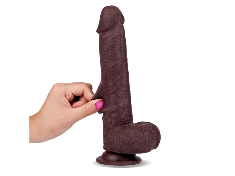 Slidy Dildo Realista Dual Layer Retractil y Orientable 9