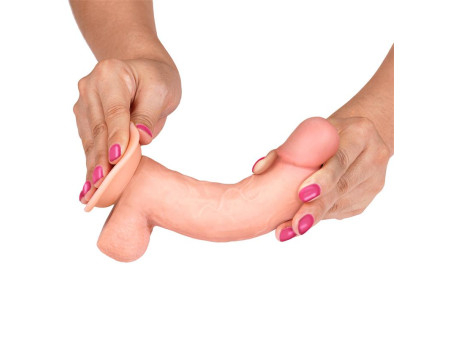 Slidy Dildo Realista Dual Layer Retractil y Orientable 8