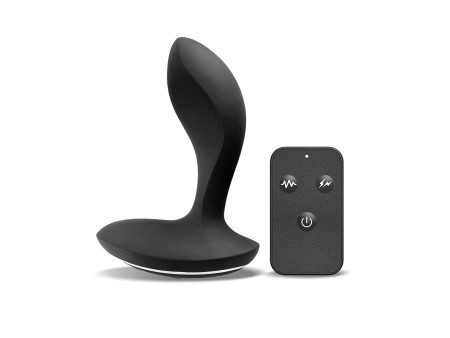 Masajeador Prostatico con Electro Shock y Vibracion con Control Remoto