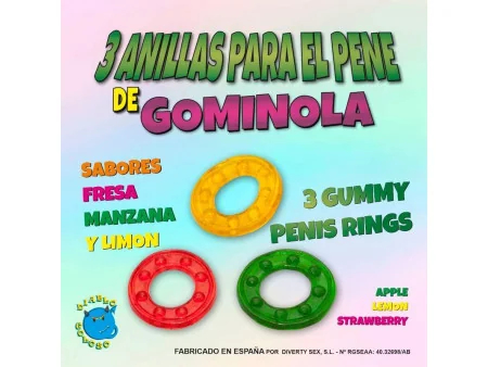 Set 3 Anillos Gominola Set 3 Anillos Gominola