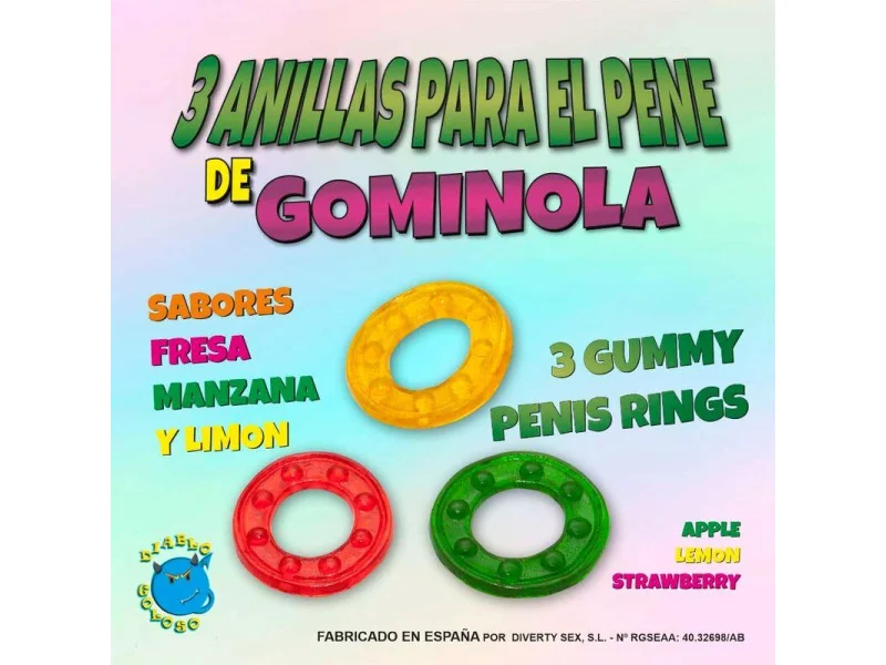 Set 3 Anillos Gominola Set 3 Anillos Gominola