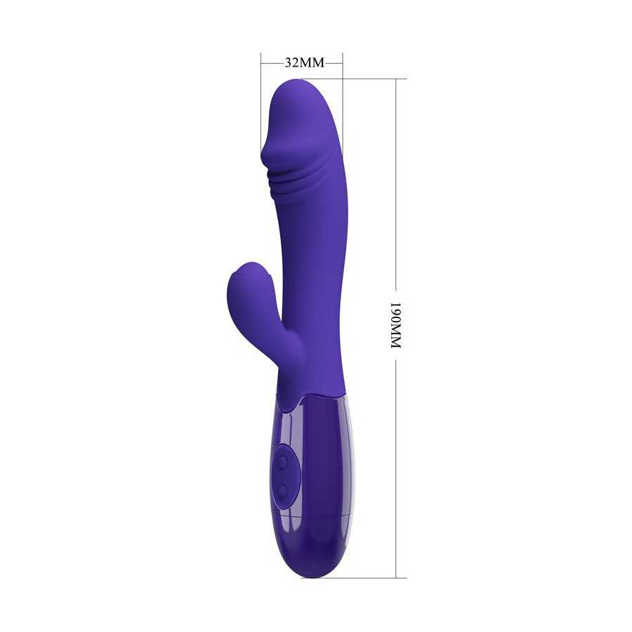 Snappy Youth Vibrador de Conejito 2 Motores