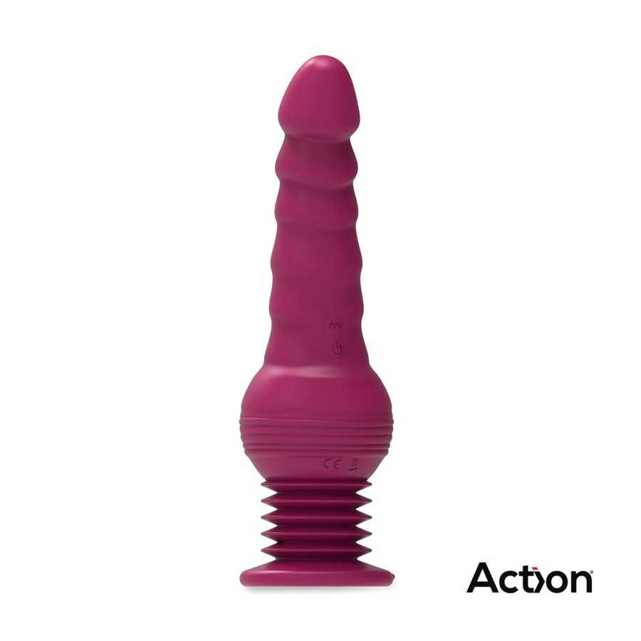 Rocket Vibrador con Thrusting Ultra Jet Thruster con Potente Ventosa