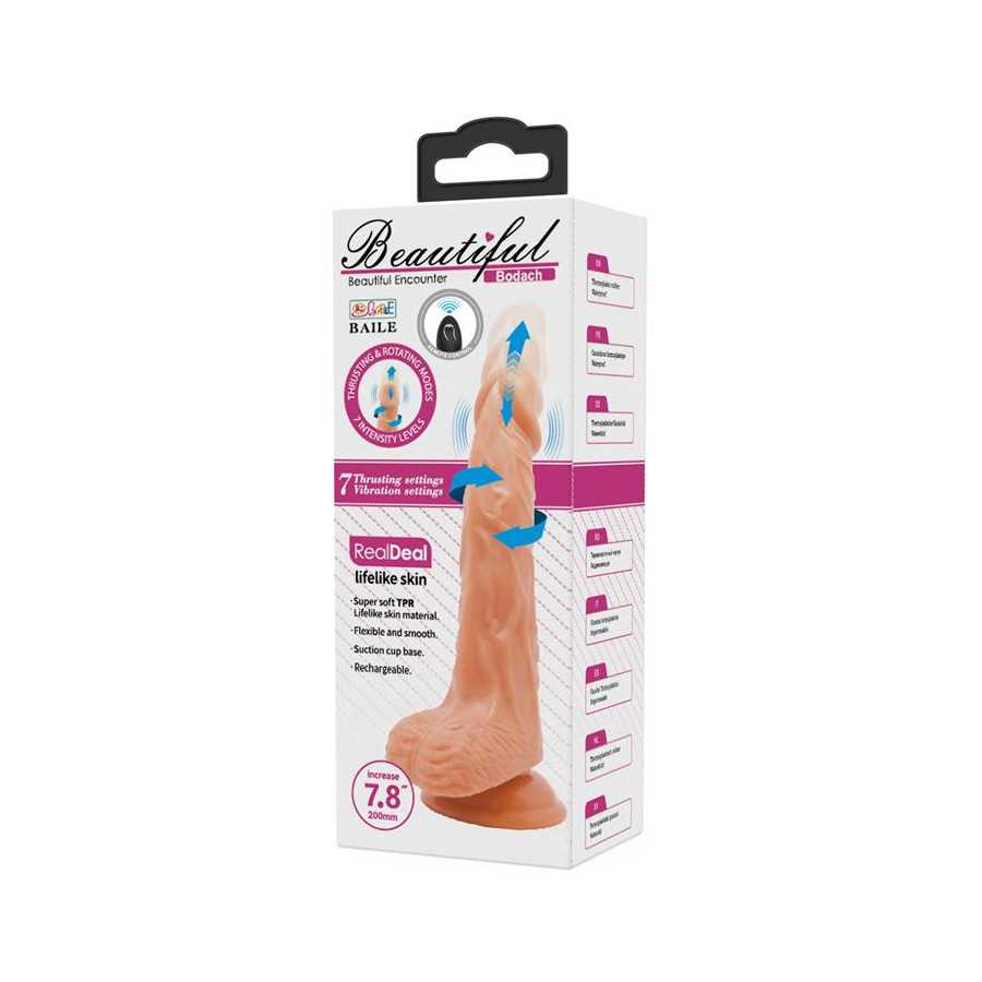 Bodach Dildo con Vibracion Rotacion y Thrusting