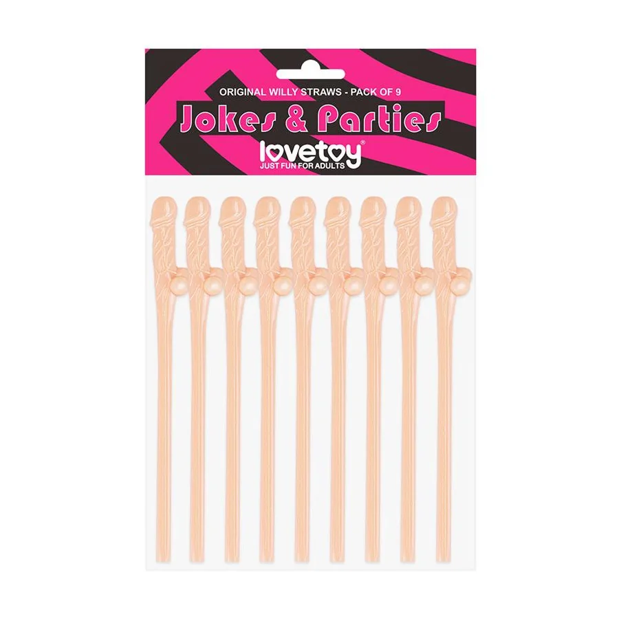 Pajita de Pene Pack de 9 Pajita de Pene Pack de 9