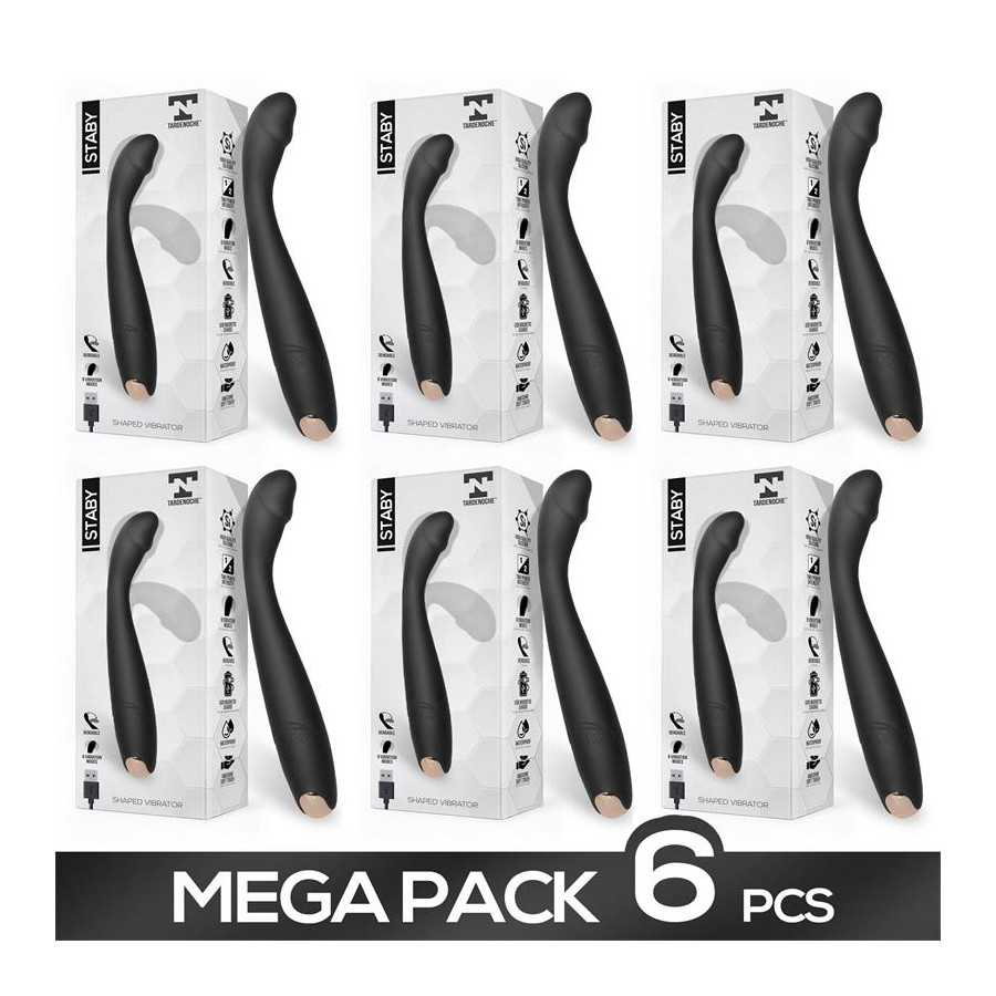 Pack de 6 Staby Vibrador Flexible Bendable