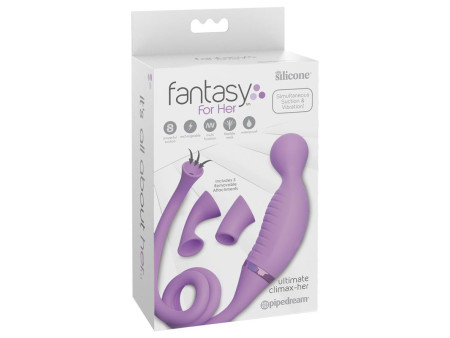 Climax Her Vibrador y Estimulador con 2 Cabezales