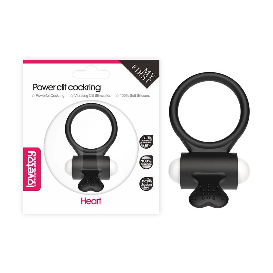 Anillo Vibrador Power Clit Negro