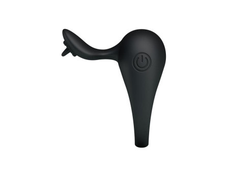 Pretty Love Anillo Vibrador Tonguo Negro