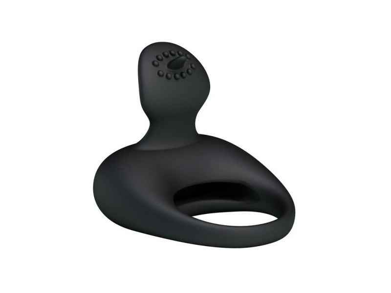 Pretty Love Anillo Vibrador Tonguo Negro