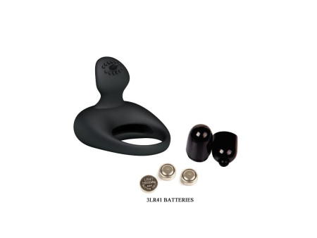 Pretty Love Anillo Vibrador Tonguo Negro