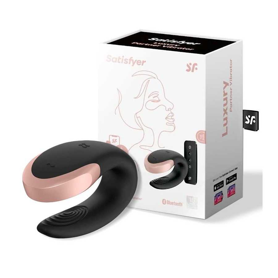 Double Love Luxury Vibrador Para Parejas con App Negro