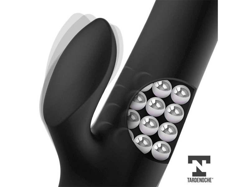 Squidy Vibrador Funcion de Movimiento Up and Down y Bolas Rotadoras USB Silicona