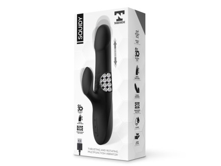 Squidy Vibrador Funcion de Movimiento Up and Down y Bolas Rotadoras USB Silicona