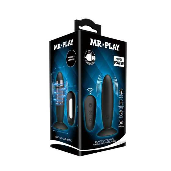 Mr Play Plug Anal con Vibracion y Control Remoto USB