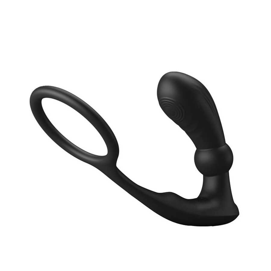 Warren Plug Anal y Anillo para el Pene con Vibracion y Pulsacion a Control Remoto