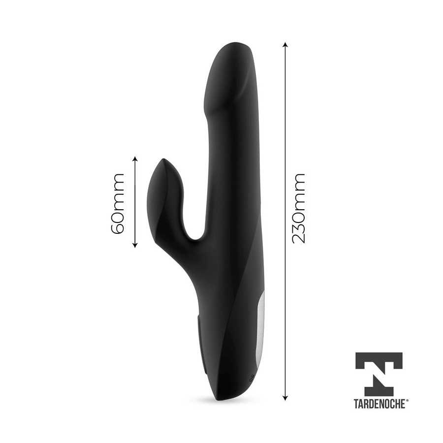 Squidy Vibrador Funcion de Movimiento Up and Down y Bolas Rotadoras USB Silicona