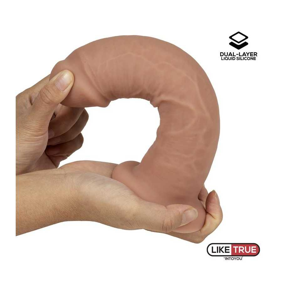 Dildo Realista Silicona Liquida Dual Layer 825