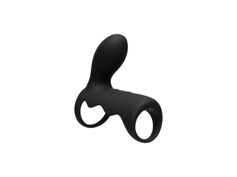 Jaula para el Pene con Vibracion y Control Remoto Negro